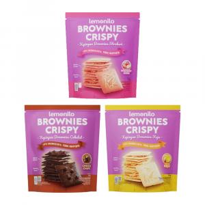 LEMONILO Brownies Crispy Strawberry Cheese/Cheese / Choco Chips Crunchy Halal 35gr